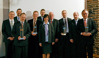 Die Sieger der ACE Awards 2008 mit Jury und Veranstalter
