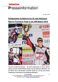 Presseinformation Erfolgreicher Saisonauftakt des Holzhauer Racing Promotion Teams.pdf