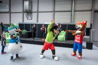 Unser Maskottchen Tommy Turnschuh in Aktion 