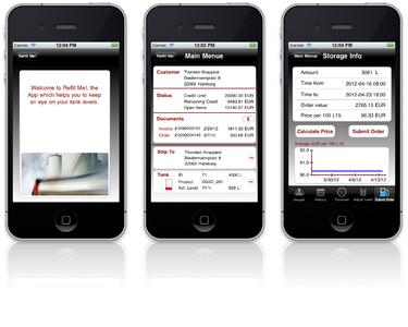 Refill Me! – die App für interaktive Öl- und Gasbestellungen, © Implico