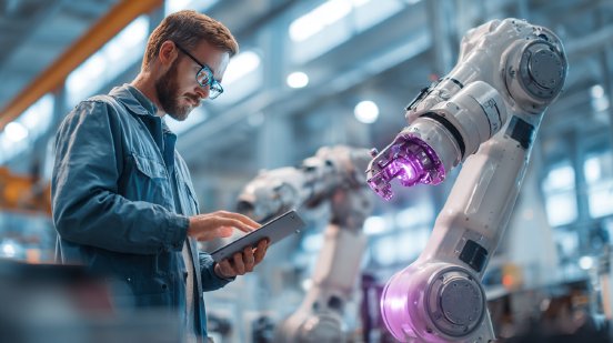 isaxmarketing_Photorealistic_factory_worker_collaborating_wit_89b744e3-d5eb-4f51-aae3-99aaef0c3.webp