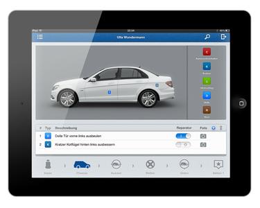 Mobile Service Advisor auf dem iPad