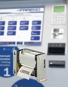 GeBE Thermodrucker in Scheidt & Bachmann Ticketautomaten FareGo Sales OT|40