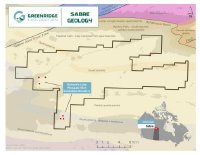 Abbildung 1 – Urankonzessionsgebiet Sabre von Greenridge Exploration