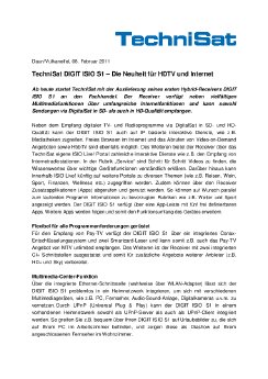 PM_KW 6_TechniSat DIGIT ISIO S1 - Die Neuheit für HDTV und Internet.pdf