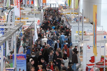 Besucherströme in den Messehallen
