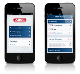 Jetzt gratis für's iPhone und iPad - die innovative Brandschutz-App von ABUS