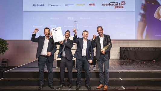 Der diesjährige Sieger des Deutschen Werkstattpreises: Bosch-Car-Service Mezger aus Schweinfurt ist die beste freie Werkstatt Deutschlands 2021, Foto: Stefan Bausewein