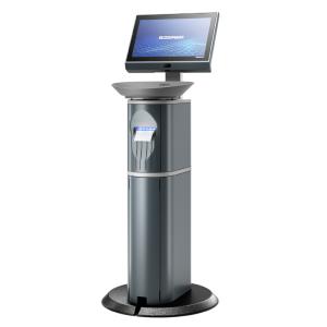 Ausgewogene Lösung für Service und Umwelt: GeBE Linerless Drucker in Bizerba Waage, hohe Auflösung, Bild Copyright: Bizerba SE & Co KG