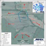 Abbildung 1. Lageplan der Phase-II-Bohrungen auf dem Projekt Rift mit den Standorten der Bohrlöcher RIFT26-007, RIFT26-008, RIFT26-009 und RIFT26-010 (hierin gemeldet) und den ungefähren bislang definierten Ausmaßen der Trinity Zone und der Neo Zone sowie den Standorten aktiver und fertiggestellter Bohrlöcher, ausgewählter geplanter Bohrlöcher und historischer Bohrlöcher.
