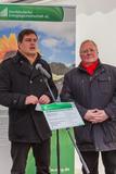 Bürgermeister Sebastian Constien und NEG-Vorstand Rolf Bemmann (v.l.) bei der feierlichen Eröffnung der Anlage (Foto Stephan Rudolph-Kramer)