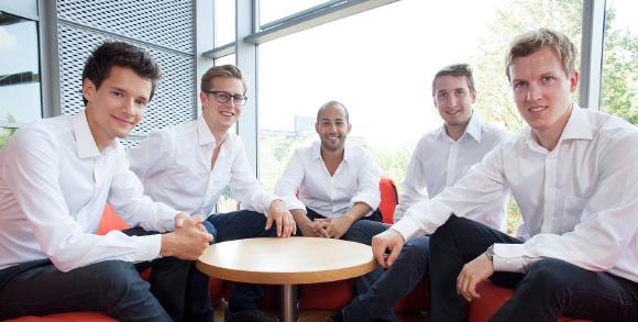Teamfoto: Die Gründer der Motius GmbH