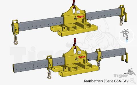 kran hakentraverse verstellbar gsa tav