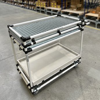 Pickwagen_Rundrohr_weiß_max_Traglast_50kg_BeeWaTec.webp