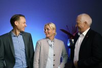 Nikas Schröder, Simone Schiffgens (Vorsitzende), Andreas Montag (v.l.n.r.)