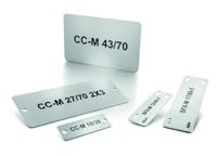 Weidmüller MetalliCard: Metal markers for the automotive industry: Seven industrial metal marker variants for Daimler, in accordance with the Integra Standard