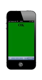 Plancheck Mobil - Anzeige OK