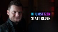Norman Müller im Originalmotiv der veröffentlichten September-Solofolge des Venture AI Podcasts.