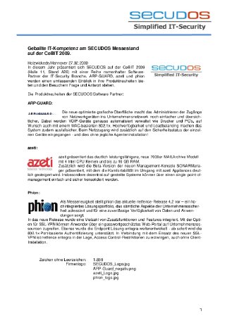 SECUDOS Geballte IT-Kompetenz auf der CeBIT-2009.pdf