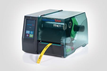 Das Drucken von industriellen Markierungsschildern ist mit dem
TT431 schnell und einfach