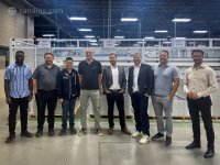 Group photo of project team members taken at Mountain Iron, signifying a successful collaboration between camLine and Heliene members.