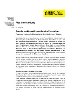 Asendia strukturiert internationalen Versand neu.PDF