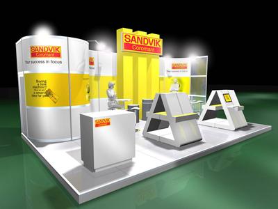 Der SIAMS-Messestand von Sandvik Coromant