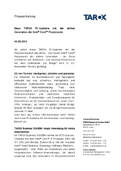 TAROX PC-Systeme mit Intel Prozessoren der dritten Generation.pdf