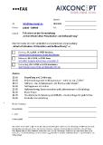 Faxformular Anmeldung
