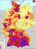 Image 1: map of German purchasing power 2025