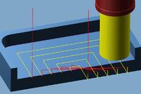 Adaptive pocket: automatic programming of rectangular pockets