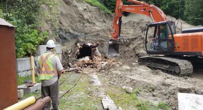 Kenville Mine: 257 Portal excavation