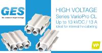 Series VarioPro high voltage connectors by GES High Voltage.