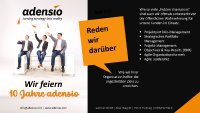Wir feiern 10 Jahre adensio