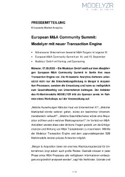 23-09-07 PM European M&A Community Summit - Modelyzr mit neuer Transaction Engine.pdf
