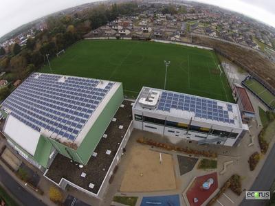 Middelkerke rooftop PV system on sports hall