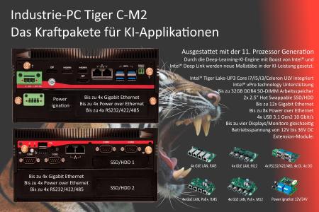 Industrie-PC Tiger: Kraftpakete für KI-Applikationen