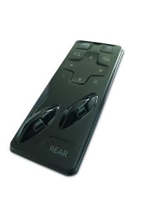 Touch controlled, 3D-formed automotive door control unit with integrated PolyTC sensor and haptic feedback (Photo: PolyIC)