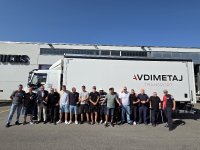 The team from Avdimetaj Transporte GmbH at the handover on 20 June at Renault Trucks Schweiz AG in Dietikon