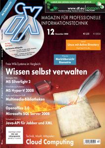 Das Titelbild der aktuellen iX-Ausgabe 12/2008