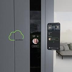 Das DCS SmartTouch System besteht aus dem DCS SmartTouch Modul, der eigenen Schüco App und der Schüco Cloud