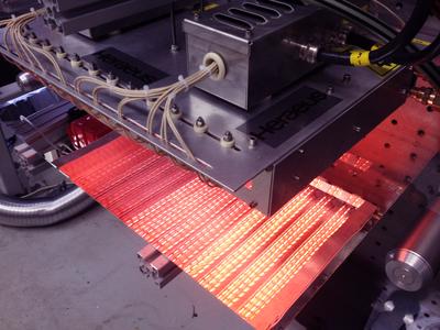 One custom-built infrared system can carry out several different drying and sintering processes / Copyright Heraeus Noblelight GmbH, Hanau 2013