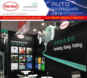 Sonderhoff booth at the Auto Shanghai show