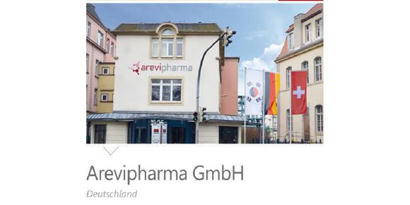 Firmengebäude der Arevipharma GmbH