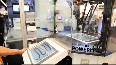 Schnelligkeit und Synchronität des Tripod-Roboters mit gemischten Antriebskomponenten beweisen Geschwindigkeit, Präzision und Herstellerneutralität von POWERLINK