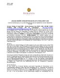[PDF] Pressemitteilung: Aurania erhöht Schuldenvergleich auf 2,07 Millionen CAD$