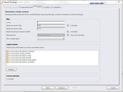 Design of inverters with Polysun 5.10