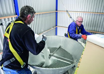 Die sht-Tochter N.T.M. hat ein kundenspezifisches Konzept entwickelt, damit Granulate sortenrein siliert und Verunreinigungen verhindert werden. (Foto: sht)