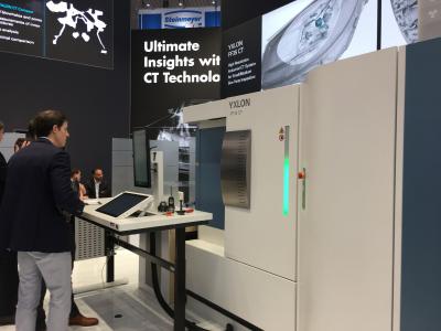 Geminy-based YXLON FF35 CT convinced visitors by easy operation and outstanding inspection results