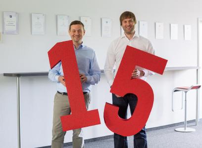 Seit 15 Jahren Teil der BROCKHAUS AG: Geschäftsleiter Matthias Besenfelder und Guido Nippe